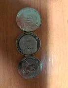 1-Монета Абай 2015,2-Монета Абулхаир хан 2016,3-Монета Шокан Уалиханов2014