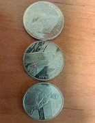 1-монета Манул2014 ,2-монета Буран2014, 3-монета Тарас Шевченко2014